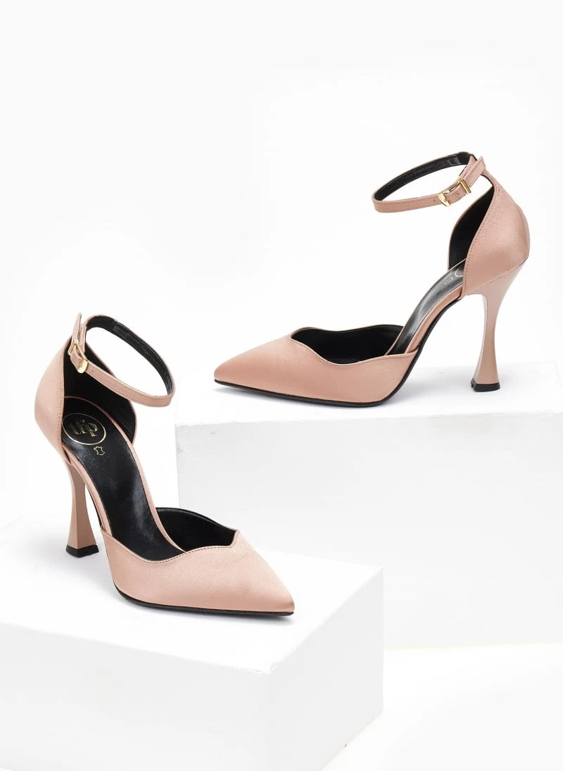 Γόβες σατέν με μπαρέτα Tfp - Nude 6 Γόβες σατέν με μπαρέτα Tfp - Nude - Image 6