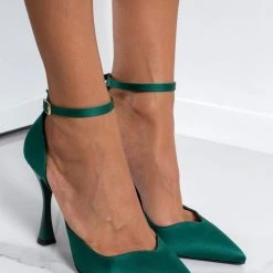 Γόβες σατέν με μπαρέτα Tfp - Κυπαρισσί