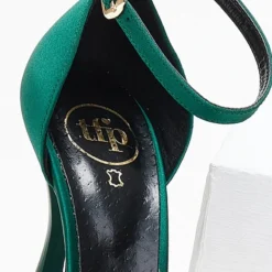 Γόβες σατέν με μπαρέτα Tfp - Κυπαρισσί -Γόβες Εκπτώσεις goves saten me mpareta tfp 109296 rm5c 1