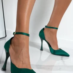 Γόβες σατέν με μπαρέτα Tfp - Κυπαρισσί -Γόβες Εκπτώσεις goves saten me mpareta tfp 109296 rtvt