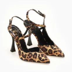 Γόβες σατέν με Print Tfp - Κάμελ -Γόβες Εκπτώσεις goves saten me print tfp 107818 03gt