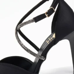 Γόβες σατέν με Strass λουράκια Tfp Exclusive - Μαύρο -Γόβες Εκπτώσεις goves saten me strass lourakia tfp exclusive 108290 2idx