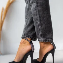 Γόβες σατέν με Strass μπαρέτα Tfp - Μαύρο -Γόβες Εκπτώσεις goves saten me strass mpareta tfp 108627 8vff