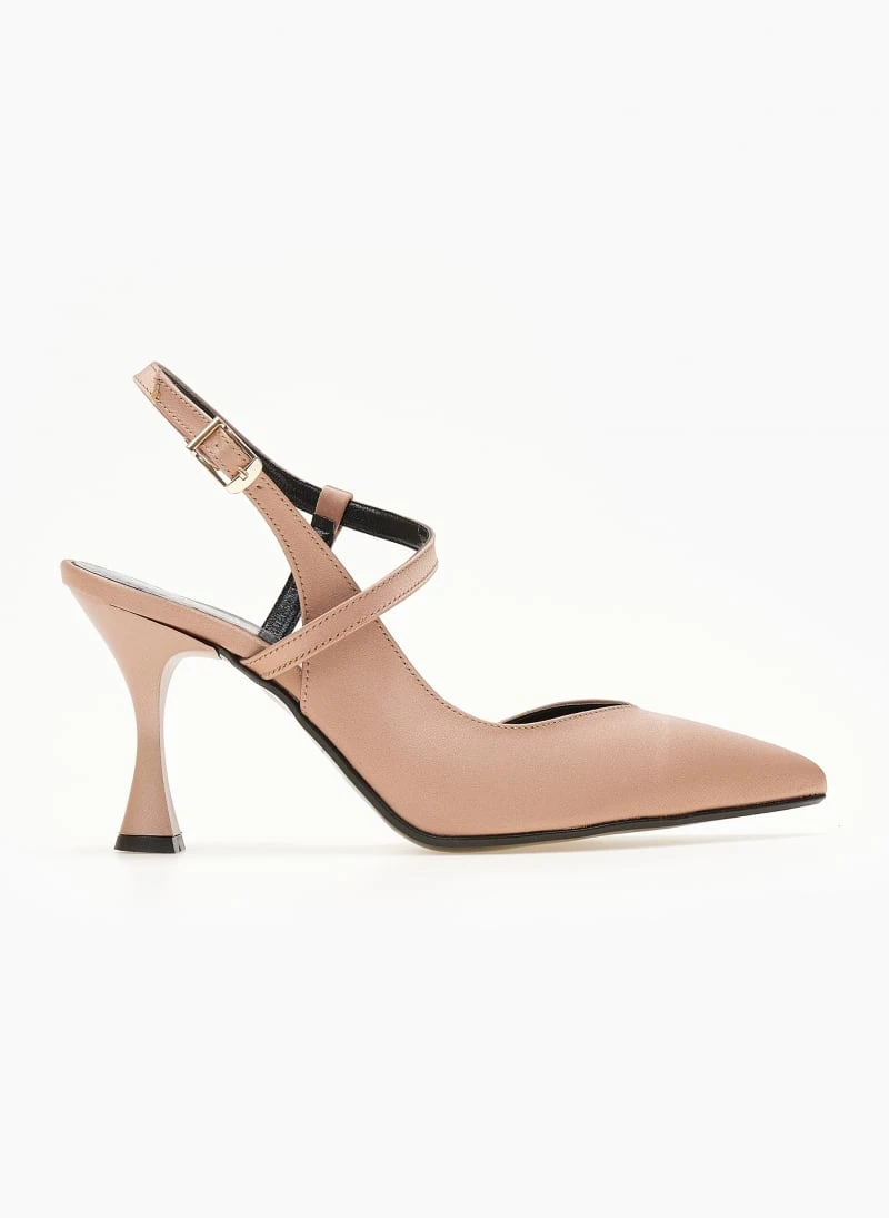 Γόβες σατέν μυτερές Tfp - Nude 2 Γόβες σατέν μυτερές Tfp - Nude - Image 2