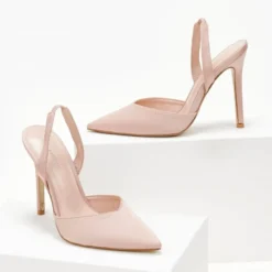 The Fashion Project Γόβες σατέν με λουράκι - Nude -Γόβες Εκπτώσεις goves saten muteres me louraki 105469 mx0z 1