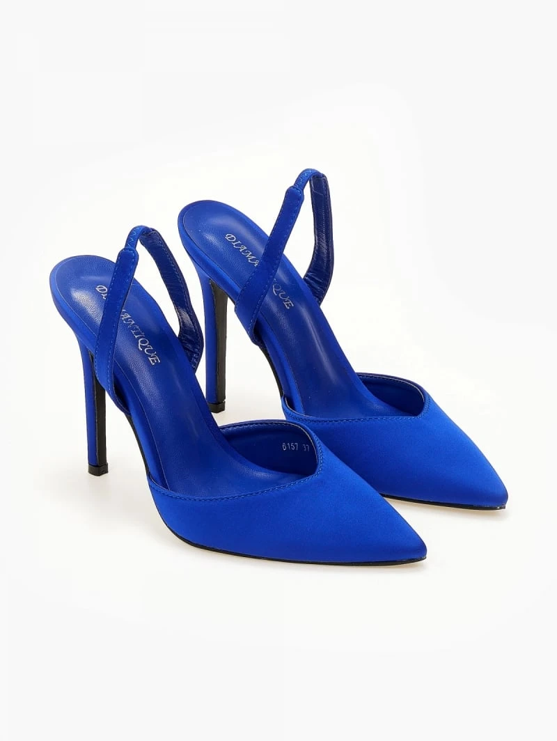 The Fashion Project Γόβες σατέν με λουράκι - Μπλε 5 The Fashion Project Γόβες σατέν με λουράκι - Μπλε - Image 5