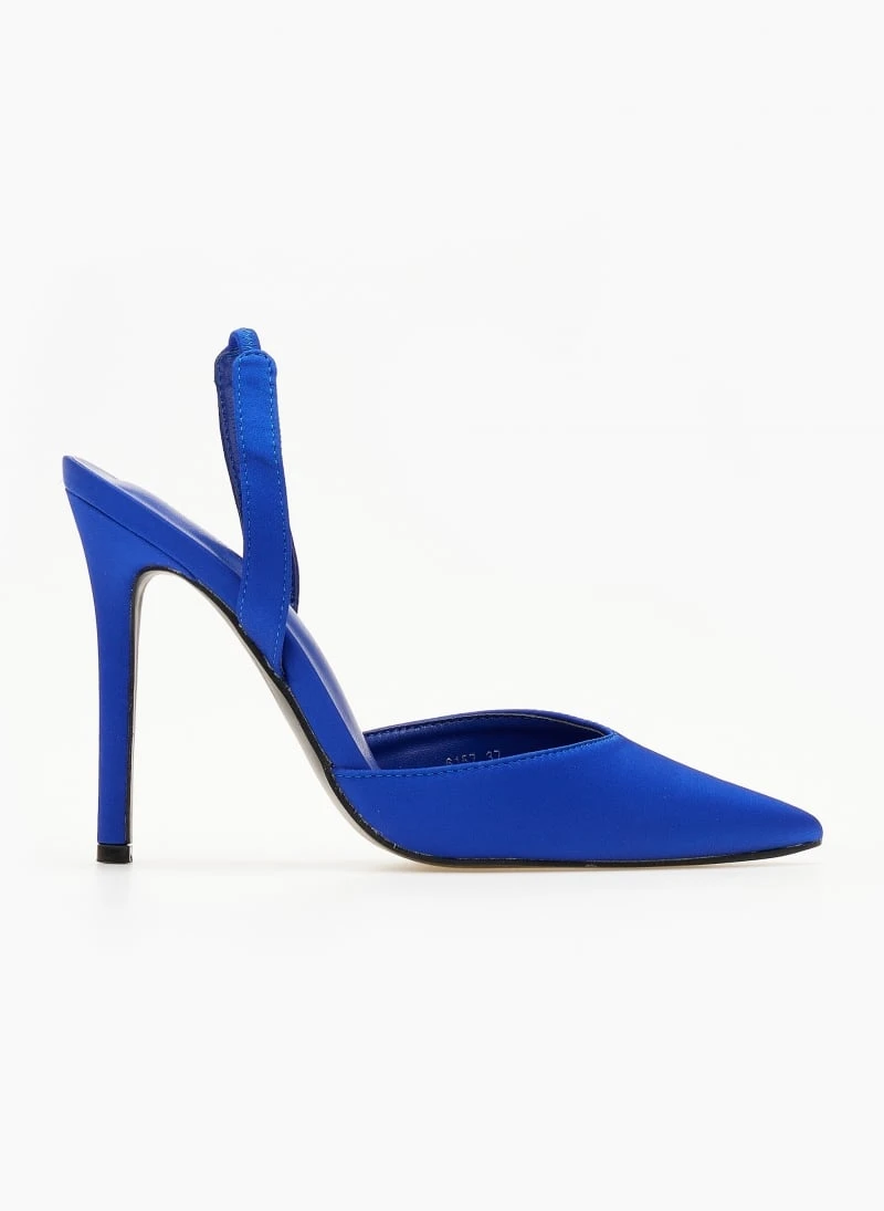 The Fashion Project Γόβες σατέν με λουράκι - Μπλε 2 The Fashion Project Γόβες σατέν με λουράκι - Μπλε - Image 2