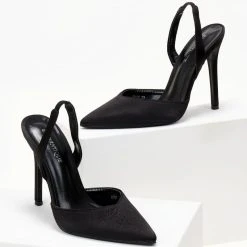 The Fashion Project Γόβες σατέν με λουράκι - Μαύρο 8 The Fashion Project Γόβες σατέν με λουράκι - Μαύρο -Γόβες Εκπτώσεις goves saten muteres me louraki 105473 xjtt