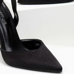 The Fashion Project Γόβες σατέν με λουράκι - Μαύρο 10 The Fashion Project Γόβες σατέν με λουράκι - Μαύρο -Γόβες Εκπτώσεις goves saten muteres me louraki 105473 xkij