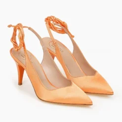 Γόβες σατέν με κορδόνια Tfp - Πορτοκαλί 11 Γόβες σατέν με κορδόνια Tfp - Πορτοκαλί -Γόβες Εκπτώσεις goves saten tfp me kordonia 100654 rt74