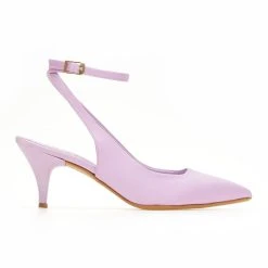 Γόβες σατέν με λουράκι Tfp - Λιλά