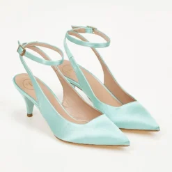 Γόβες σατέν με λουράκι Tfp - Βεραμάν -Γόβες Εκπτώσεις goves saten tfp me louraki 100453 mycr