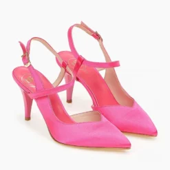 Γόβες σατέν με χιαστί σχέδιο Tfp - Φούξια -Γόβες Εκπτώσεις goves saten tfp me xiasti sxedio 100643 l5oh