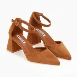 The Fashion Project Γόβες Suede ανοιχτές με μπαρέτα - Κάμελ 7 The Fashion Project Γόβες Suede ανοιχτές με μπαρέτα - Κάμελ -Γόβες Εκπτώσεις goves suede anoixtes me mpareta 107152 cd0j