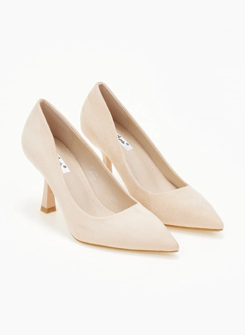 The Fashion Project Γόβες Suede με λεπτό τακούνι - Μπεζ 6 The Fashion Project Γόβες Suede με λεπτό τακούνι - Μπεζ - Image 6