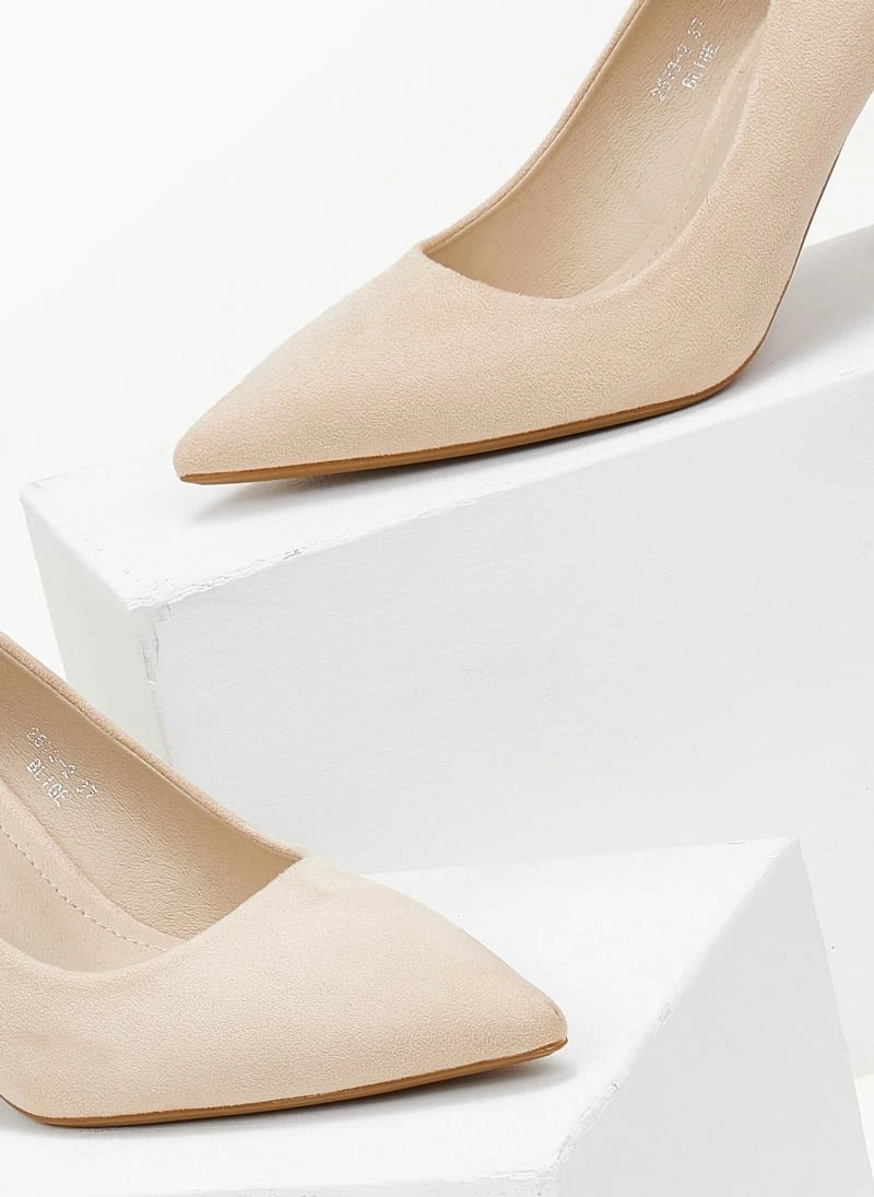 The Fashion Project Γόβες Suede με λεπτό τακούνι - Μπεζ 5 The Fashion Project Γόβες Suede με λεπτό τακούνι - Μπεζ - Image 5