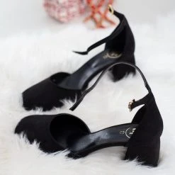 Γόβες Suede με μπαρέτα Tfp - Μαύρο -Γόβες Εκπτώσεις goves suede me mpareta tfp 108800 dchi