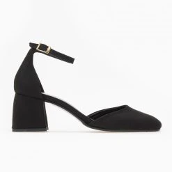 Γόβες Suede με μπαρέτα Tfp - Μαύρο -Γόβες Εκπτώσεις goves suede me mpareta tfp 108800 t63p