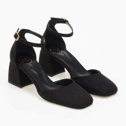 Γόβες Suede με μπαρέτα Tfp - Μαύρο -Γόβες Εκπτώσεις goves suede me mpareta tfp 108800 ut04