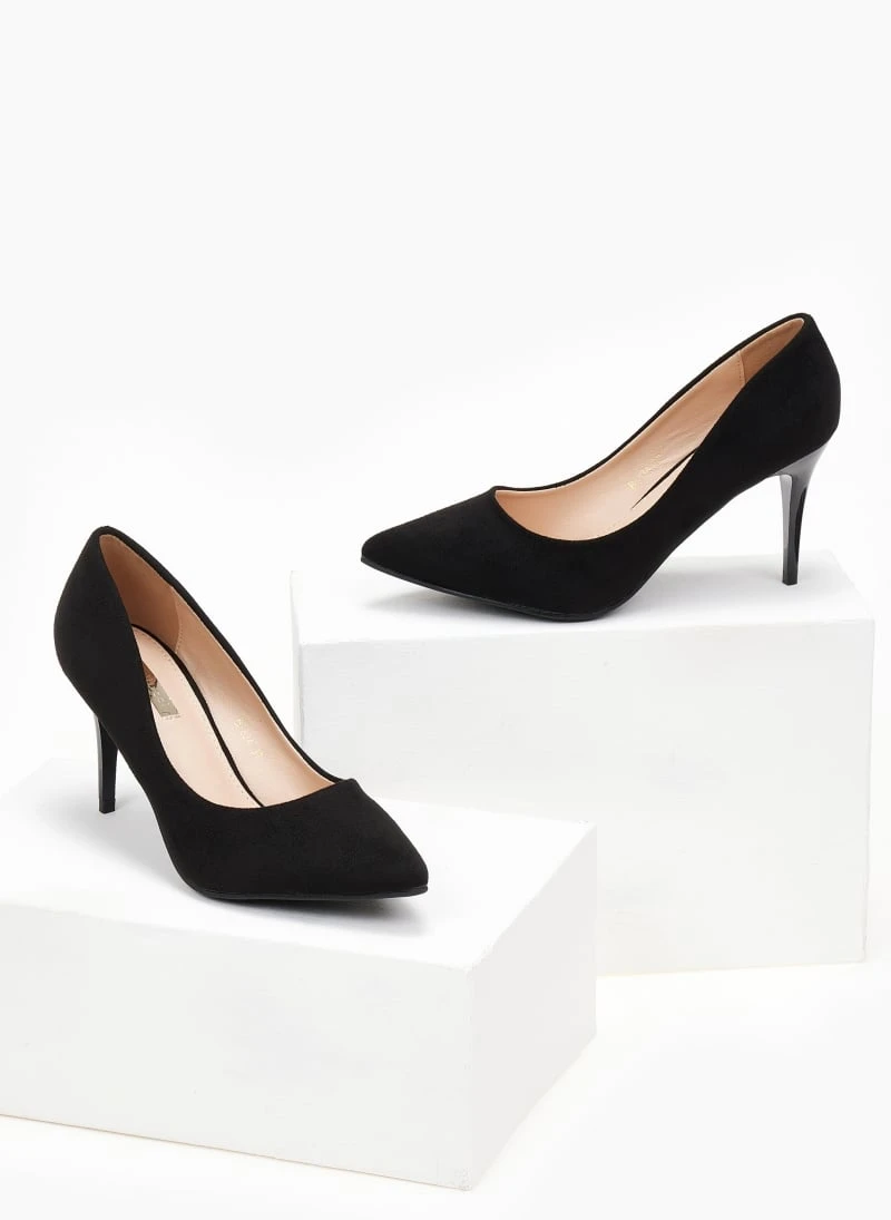 The Fashion Project Γόβες Suede μυτερές - Μαύρο 3 The Fashion Project Γόβες Suede μυτερές - Μαύρο - Image 3