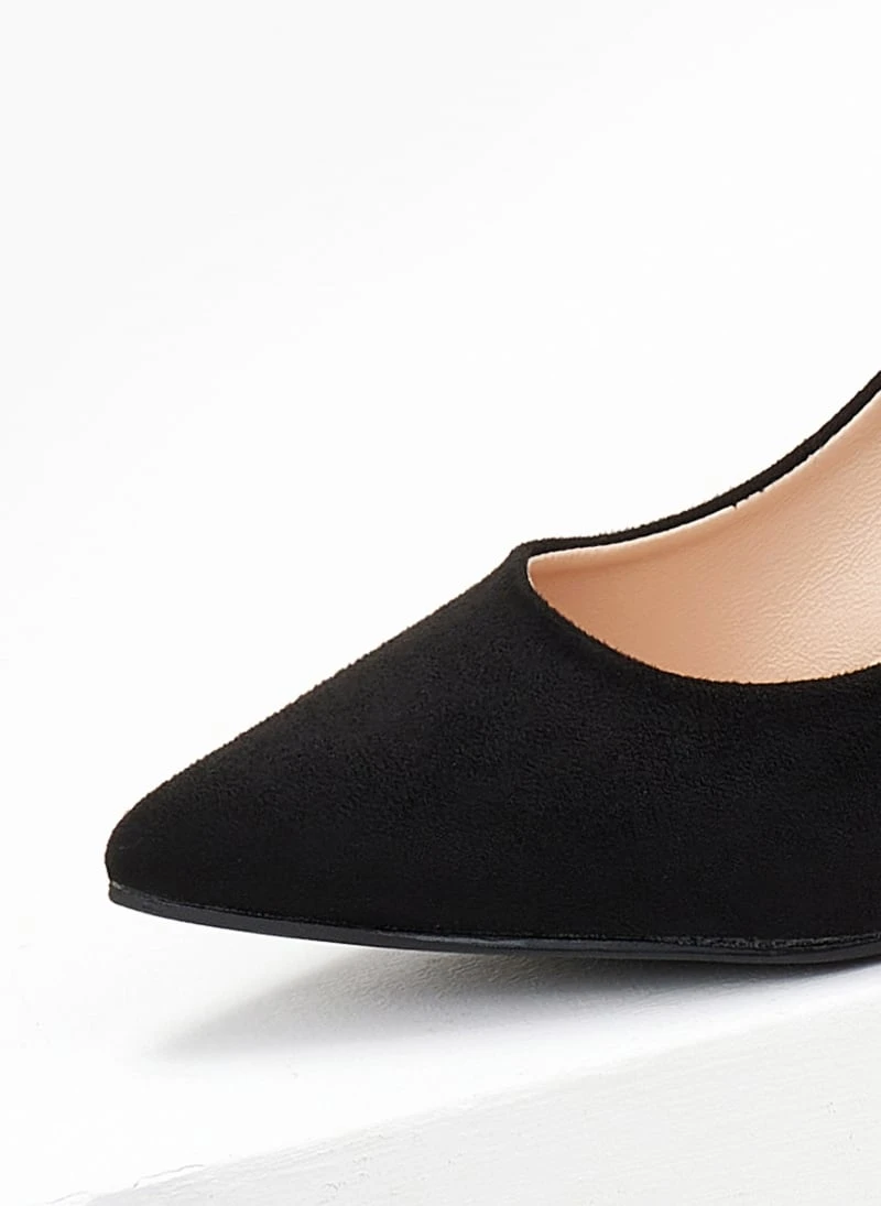 The Fashion Project Γόβες Suede μυτερές - Μαύρο 2 The Fashion Project Γόβες Suede μυτερές - Μαύρο - Image 2