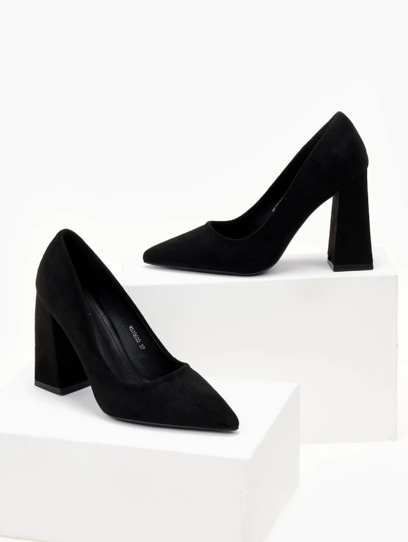 The Fashion Project Γόβες Suede με ντυμένο τακούνι - Μαύρο 5 The Fashion Project Γόβες Suede με ντυμένο τακούνι - Μαύρο - Image 5