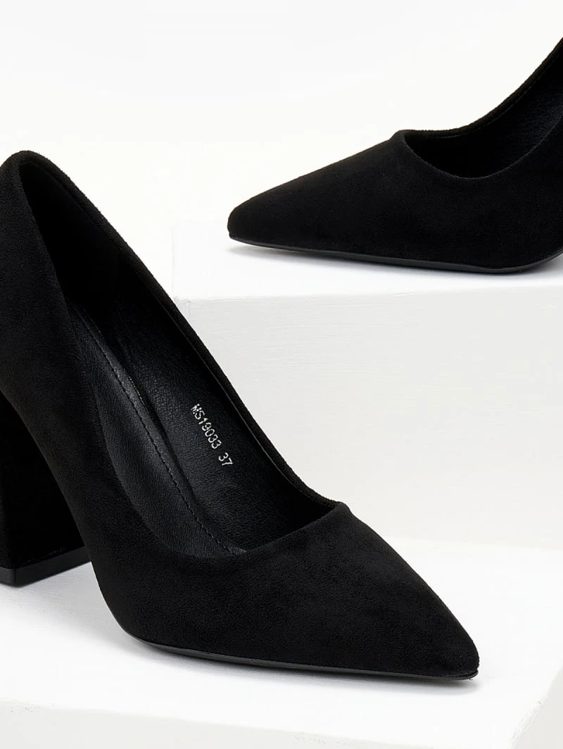 The Fashion Project Γόβες Suede με ντυμένο τακούνι - Μαύρο 3 The Fashion Project Γόβες Suede με ντυμένο τακούνι - Μαύρο - Image 3
