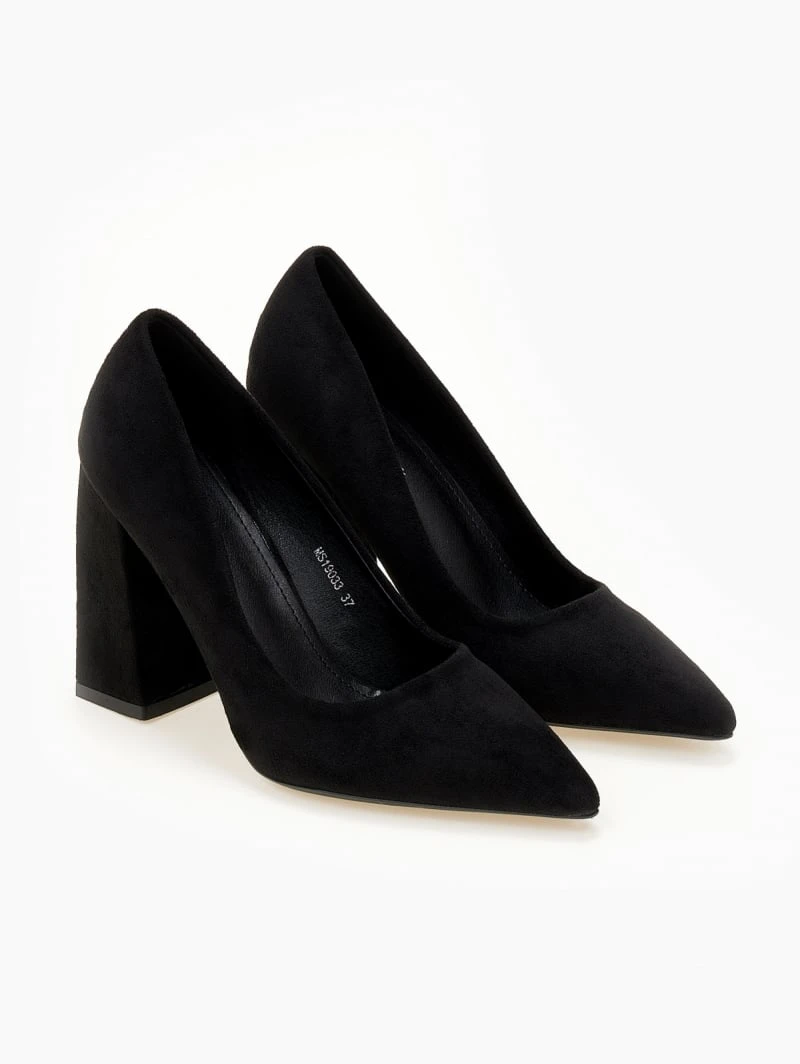 The Fashion Project Γόβες Suede με ντυμένο τακούνι - Μαύρο 6 The Fashion Project Γόβες Suede με ντυμένο τακούνι - Μαύρο - Image 6
