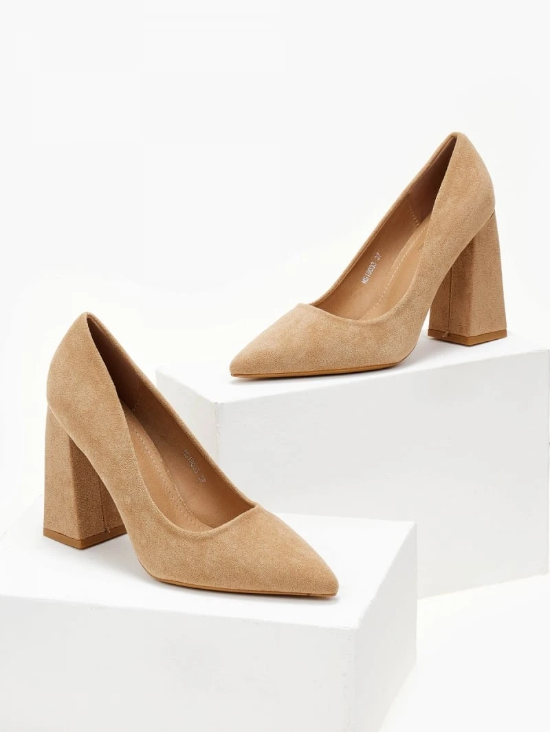 The Fashion Project Γόβες Suede με ντυμένο τακούνι - Πούρο 3 The Fashion Project Γόβες Suede με ντυμένο τακούνι - Πούρο - Image 3
