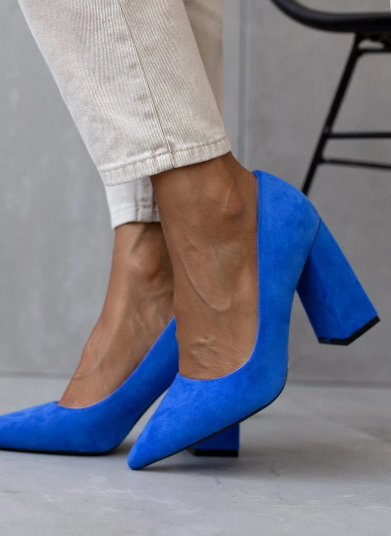 The Fashion Project Γόβες Suede με ντυμένο τακούνι - Μπλε 7 The Fashion Project Γόβες Suede με ντυμένο τακούνι - Μπλε - Image 7