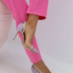 Γόβες Suede με διαφάνεια και στρας Tfp - Λιλά -Γόβες Εκπτώσεις goves suede tfp me diafaneia kai stras 101574 kaa7 1