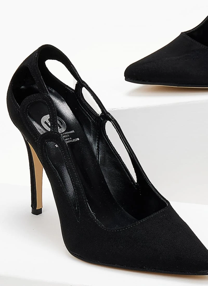 Γόβες μυτερές με ανοίγματα Tfp - Μαύρο 4 Γόβες μυτερές με ανοίγματα Tfp - Μαύρο - Image 4