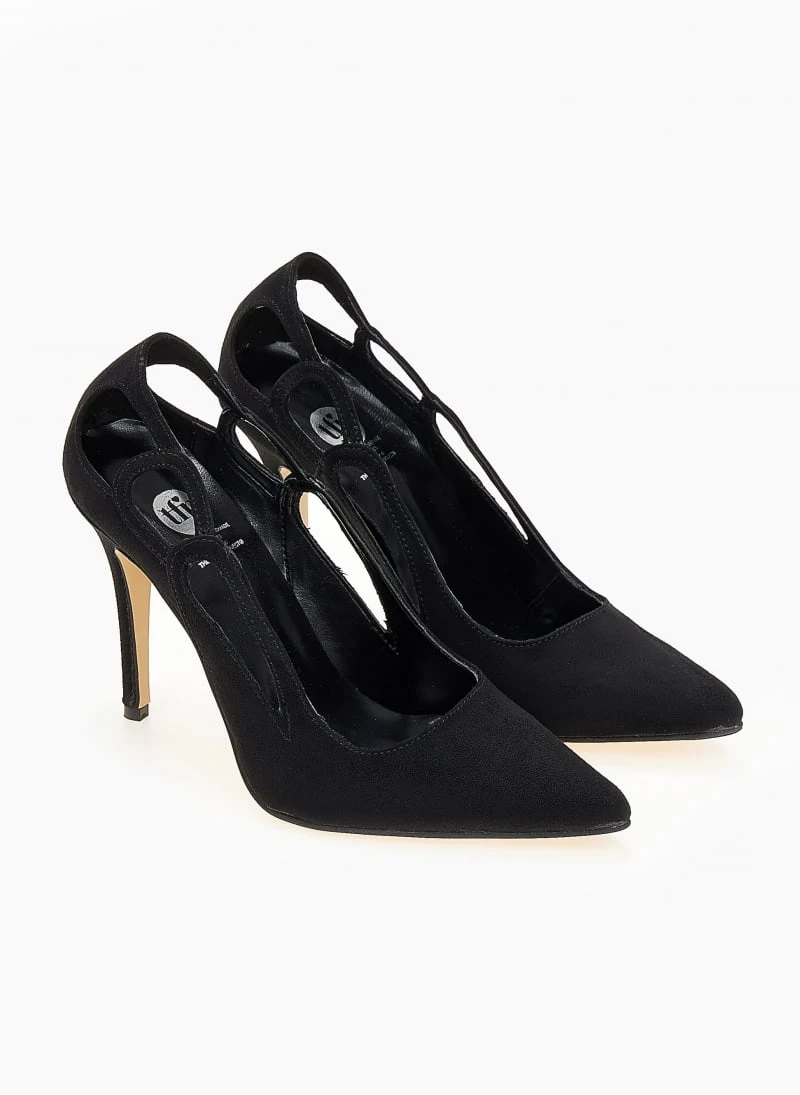 Γόβες μυτερές με ανοίγματα Tfp - Μαύρο 3 Γόβες μυτερές με ανοίγματα Tfp - Μαύρο - Image 3