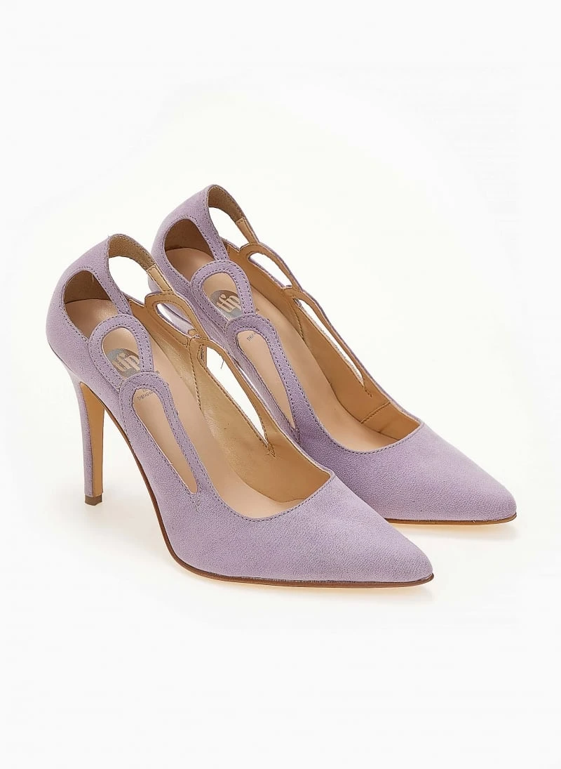 Γόβες μυτερές με ανοίγματα Tfp - Λιλά 4 Γόβες μυτερές με ανοίγματα Tfp - Λιλά - Image 4