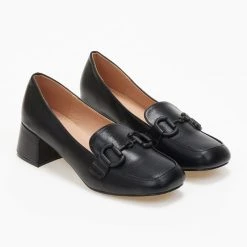 The Fashion Project Loafers με αγκράφα στο ίδιο χρώμα - Μαύρο 14 The Fashion Project Loafers με αγκράφα στο ίδιο χρώμα - Μαύρο -Γόβες Εκπτώσεις loafers me agkrafa sto idio xrwma 108833 8e46