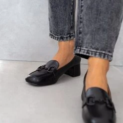 The Fashion Project Loafers με αγκράφα στο ίδιο χρώμα - Μαύρο 13 The Fashion Project Loafers με αγκράφα στο ίδιο χρώμα - Μαύρο -Γόβες Εκπτώσεις loafers me agkrafa sto idio xrwma 108833 yk81