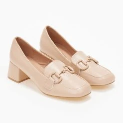 The Fashion Project Loafers με αγκράφα στο ίδιο χρώμα - Μπεζ -Γόβες Εκπτώσεις loafers me agkrafa sto idio xrwma 108834 c6w5