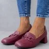 The Fashion Project Loafers με αγκράφα στο ίδιο χρώμα - Μπορντό