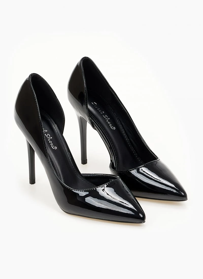 The Fashion Project Γόβες λουστρίνι με άνοιγμα στο πλάι - Μαύρο 3 The Fashion Project Γόβες λουστρίνι με άνοιγμα στο πλάι - Μαύρο - Image 3