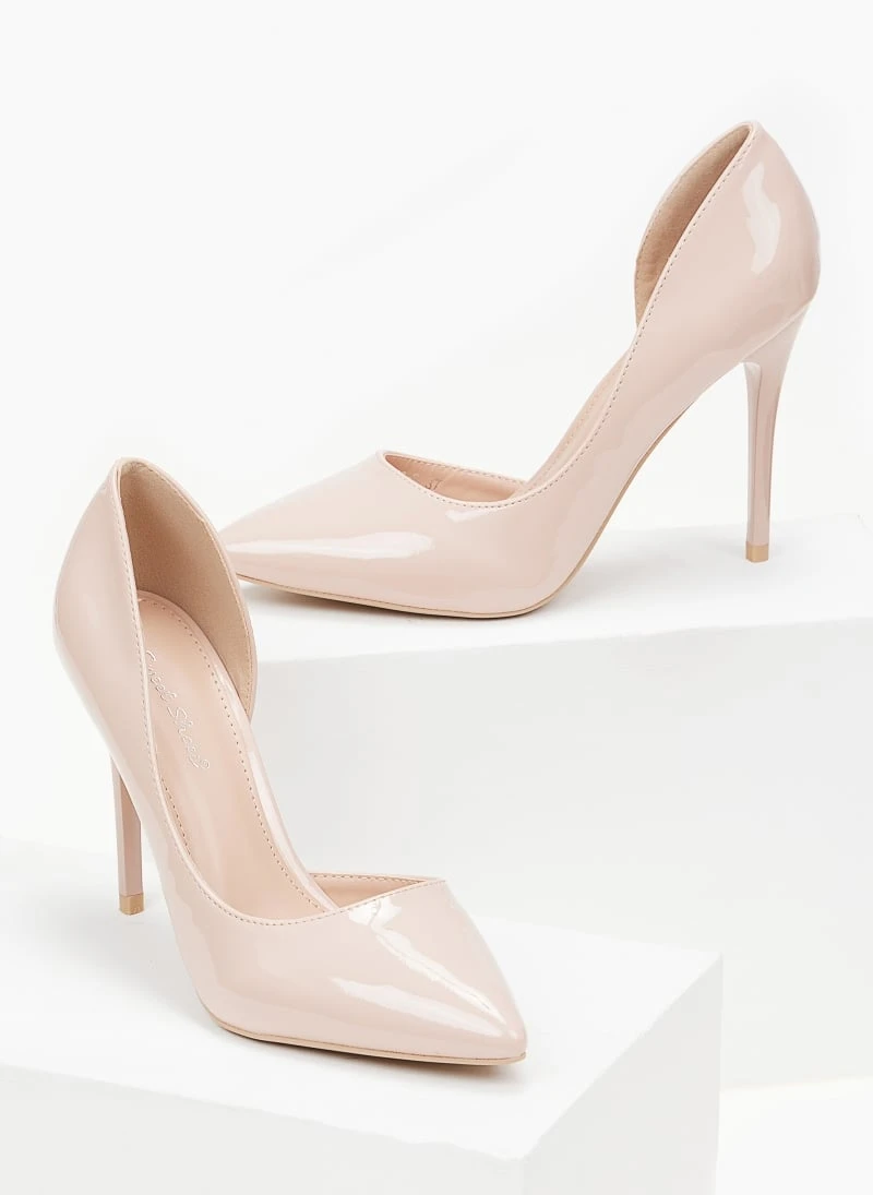 The Fashion Project Γόβες λουστρίνι με άνοιγμα στο πλάι - Nude 5 The Fashion Project Γόβες λουστρίνι με άνοιγμα στο πλάι - Nude - Image 5