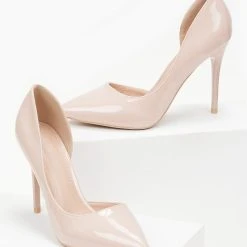 The Fashion Project Γόβες λουστρίνι με άνοιγμα στο πλάι - Nude -Γόβες Εκπτώσεις loustrini goves me anoigma sto plai 99929 8n1n