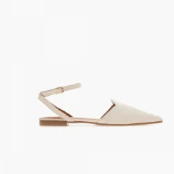 The Fashion Project Μπαλαρίνες Suede με Lace Up δέσιμο - Μπεζ -Γόβες Εκπτώσεις mpalarines suede me lace up desimo 103382 mf3l