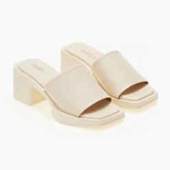 Mules δερμάτινα με χαμηλό τακούνι Estil - Ζαχαρί -Γόβες Εκπτώσεις mules estil dermatina me xamilo takouni 104491 598o