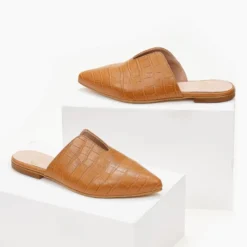 Mules κλειστά κροκό με άνοιγμα Estil - Ταμπά -Γόβες Εκπτώσεις mules estil kroko me anoigma 102097 1v9j