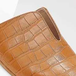 Mules κλειστά κροκό με άνοιγμα Estil - Ταμπά -Γόβες Εκπτώσεις mules estil kroko me anoigma 102097 ta1p