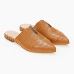 Mules κλειστά κροκό με άνοιγμα Estil - Ταμπά -Γόβες Εκπτώσεις mules estil kroko me anoigma 102097 vam4