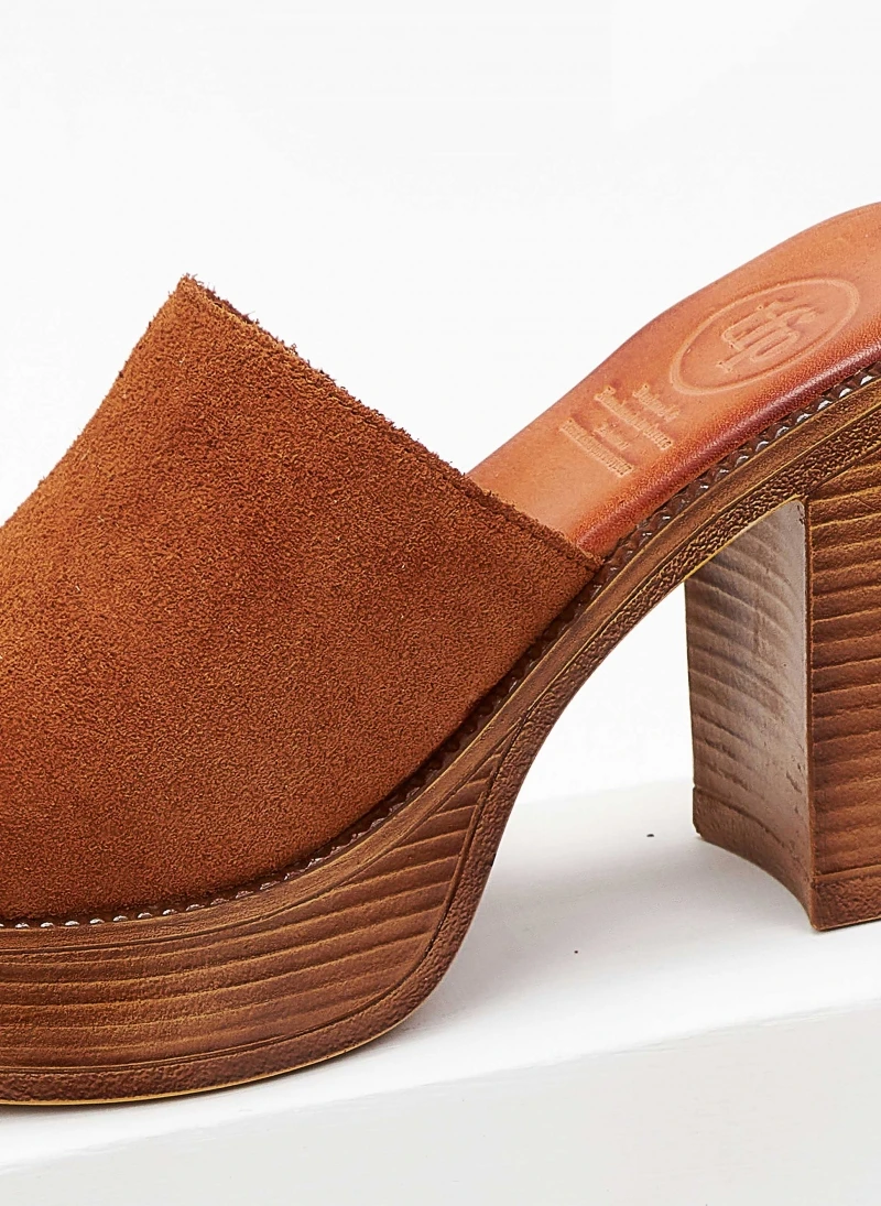 Mules καστόρινα με φαρδιά φάσα Tfp - Ταμπά 7 Mules καστόρινα με φαρδιά φάσα Tfp - Ταμπά - Image 7