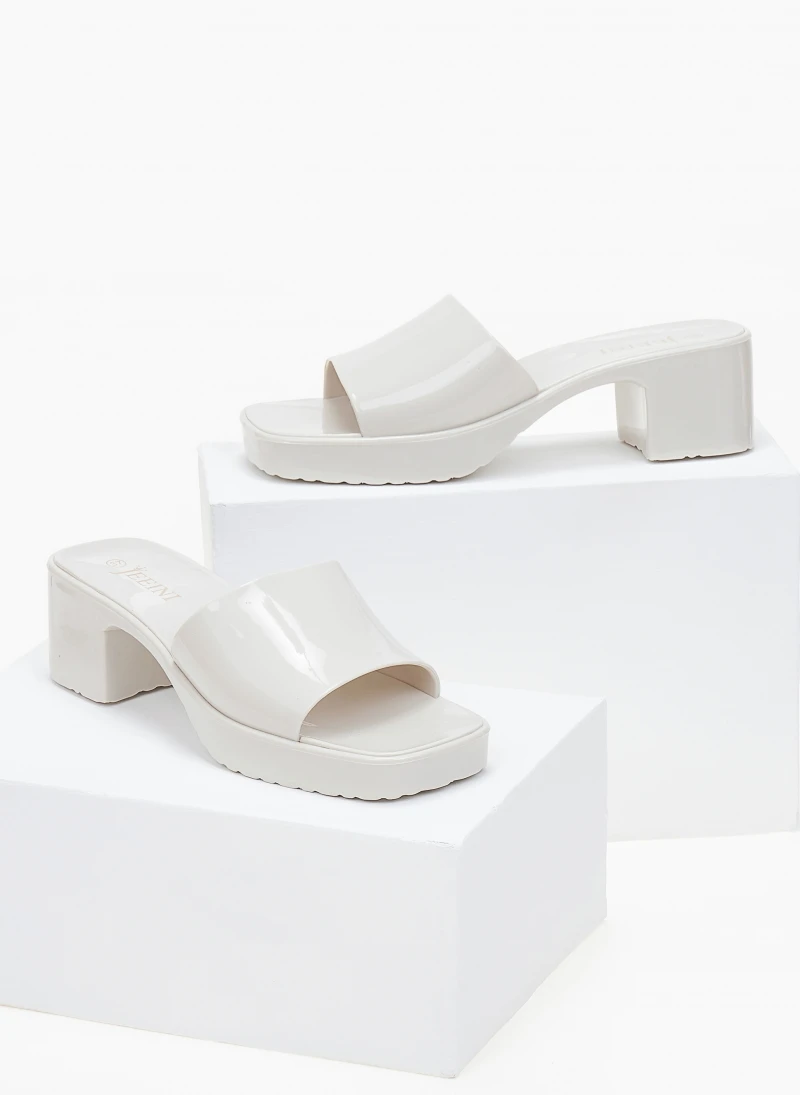 The Fashion Project Mules σε καρέ γραμμή - Μπεζ 5 The Fashion Project Mules σε καρέ γραμμή - Μπεζ - Image 5