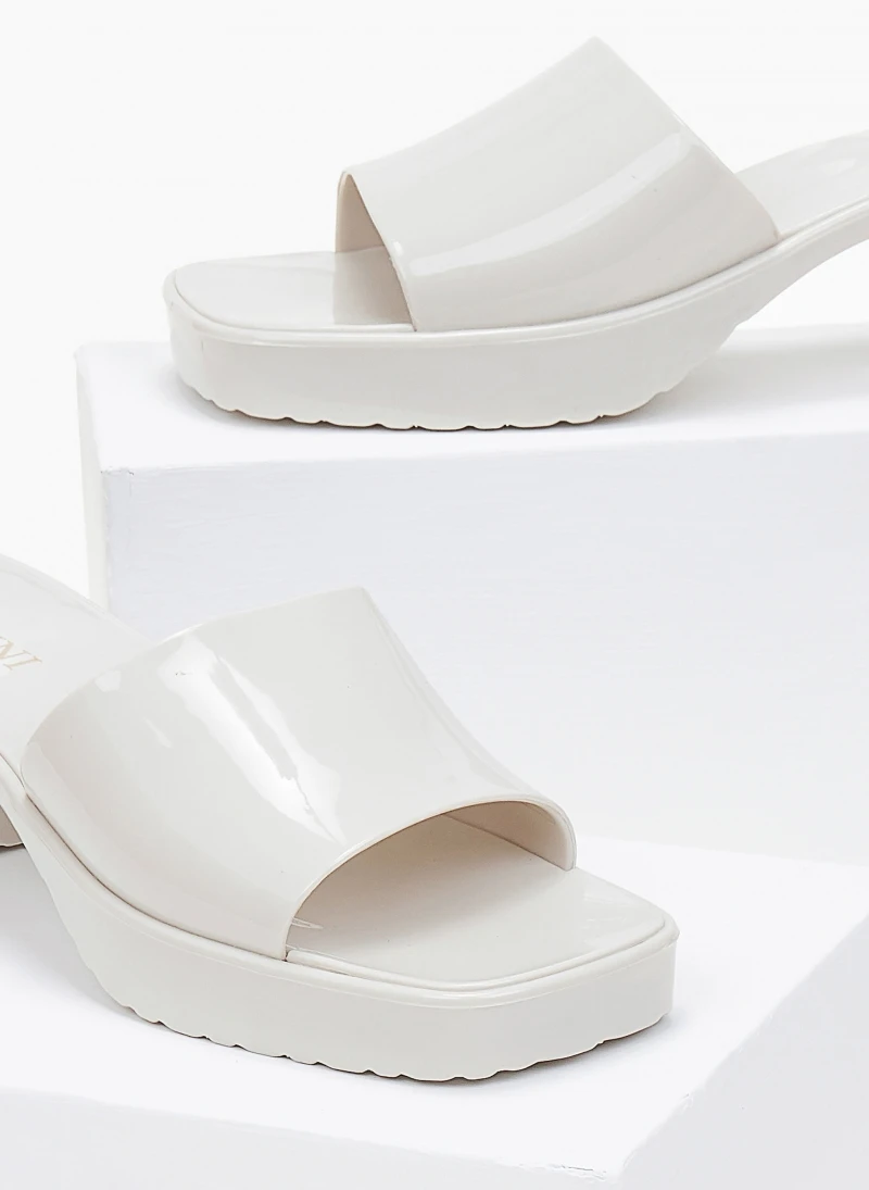 The Fashion Project Mules σε καρέ γραμμή - Μπεζ 6 The Fashion Project Mules σε καρέ γραμμή - Μπεζ - Image 6