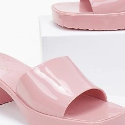 The Fashion Project Mules σε καρέ γραμμή - Ροζ -Γόβες Εκπτώσεις mules loustrini se kare grammi 101087 tysk